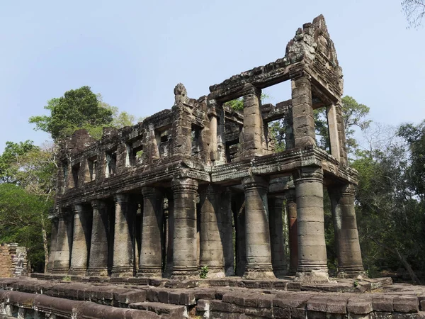 暹粒省柏威汗寺 吴哥寺建筑群遗址 1192年被联合国教科文组织列为世界遗产 由柬埔寨国王贾瓦曼七世建于1191年 — 图库照片