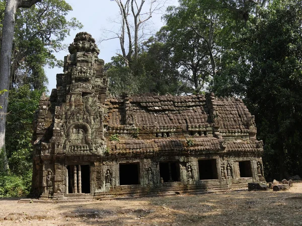カンボジアのジャヤヴァルマン7世によって1191年に建てられたユネスコの世界遺産に登録されたアンコールズ寺院複合体 シェムリアップ州プレアハーン寺院 — ストック写真