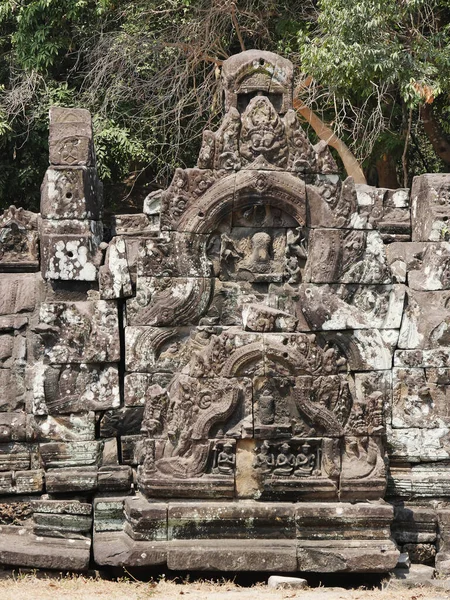 暹粒省嫩豆皇家保护区 吴哥寺建筑群遗址 1192年被联合国教科文组织列为世界遗产 由柬埔寨国王贾瓦曼七世建于12世纪 — 图库照片