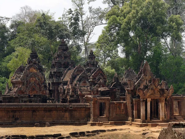 Tempel Von Banteay Srei Provinz Siem Reap Tempelkomplex Von Angkor — Stockfoto