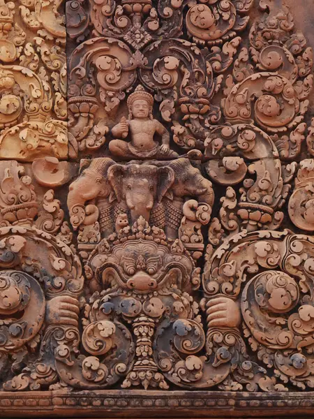 Tempio Banteay Srei Provincia Siem Reap Sito Del Complesso Del — Foto Stock