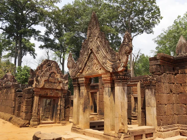 Храм Бантей Срей Провинция Сим Рип Храм Ангкора Внесенный Юнеско — стоковое фото