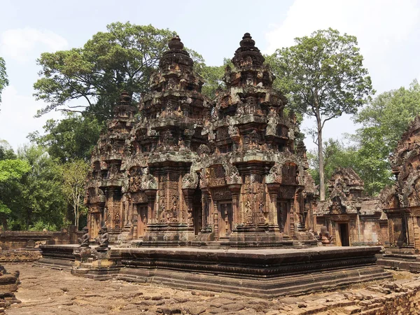 Banteay Srei Tapınağı Siem Reap Eyaleti Angkor Tapınağı Kompleks Sitesi — Stok fotoğraf
