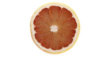 Greyfurt, narenciye grandisi Beyaz Arkaplan 'a karşı