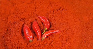 Paprika, papsiyum yıllık, Paprika tozunun üstüne düşüyor.