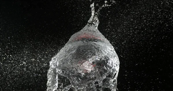 Schuss Mit Wasser Gefüllter Luftballon — Stockfoto