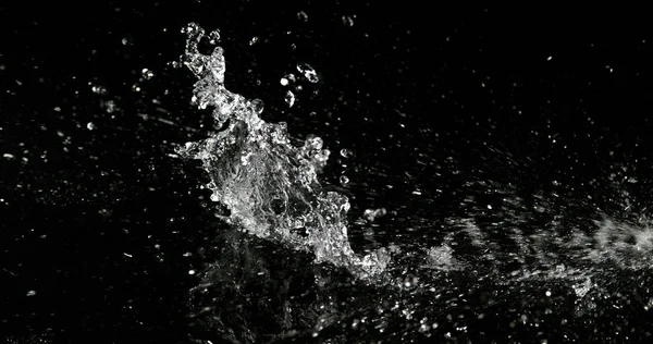 Water Jumping Black Background — Stock Photo, Image