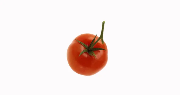 Tomate Rojo Solanum Lycopersicum Verduras Contra Fondo Blanco — Foto de Stock
