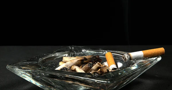 Cigarette Ashtray Close — Stock Photo, Image