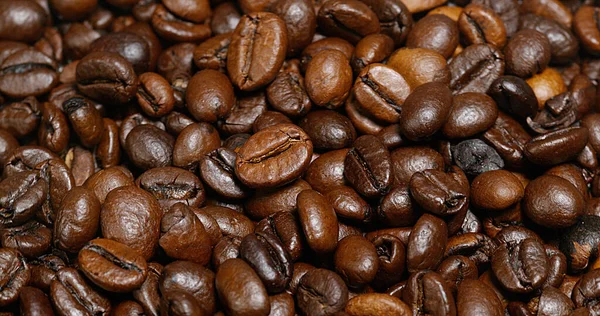 Boabe Cafea Aproape — Fotografie, imagine de stoc