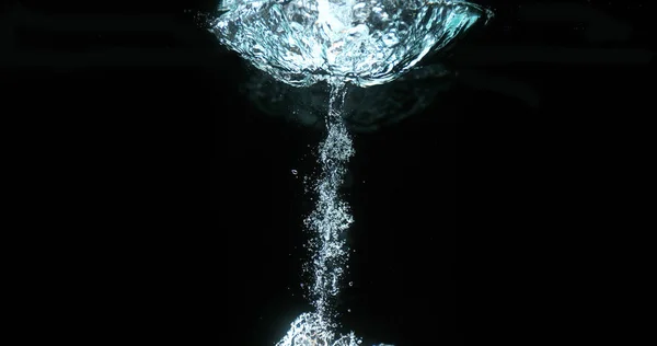 Burbujas Aire Agua Sobre Fondo Negro — Foto de Stock