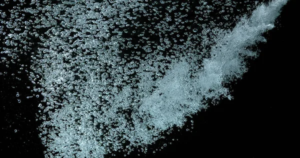 Пузыри Воздуха Воде Черном Фоне — стоковое фото