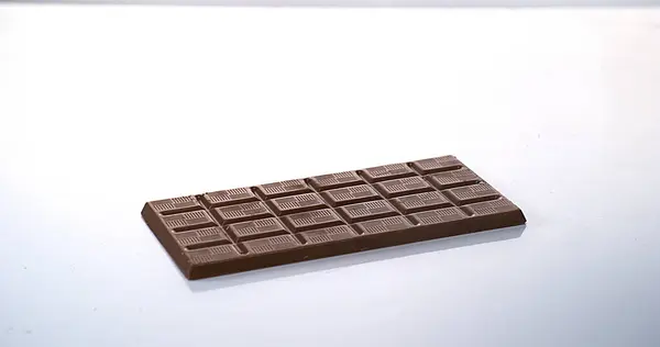 Milk Chocolate Tablet Close — Stock Photo, Image