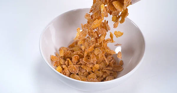 Cereals Falling Bowl — Stock Photo, Image