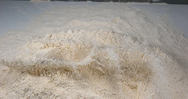 Flour Falling Close — Stock Photo, Image