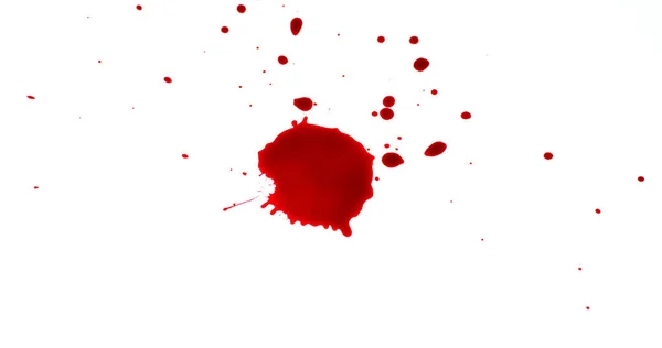 Goteo Sangre Contra Fondo Blanco —  Fotos de Stock
