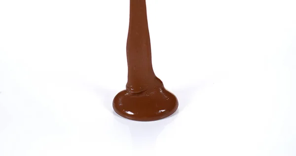 배경에 흐르는 초콜릿 — 스톡 사진