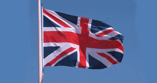 English Flag Waving Wind — Stock Photo, Image