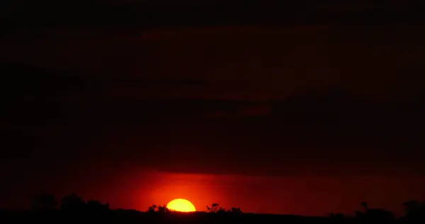 Захід Сонця Камаргу Південному Сході Франції — стокове фото