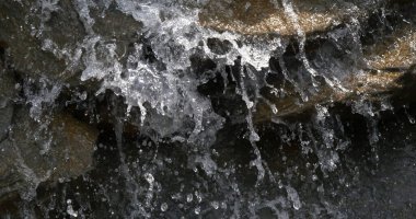 Courseulles sur Mer, Normandiya, Fransa 'da Şelale