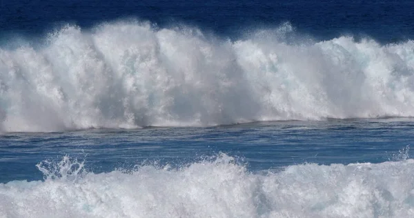 Waves Atlantic Ocean Porto Moniz Madeira Island Portugal — 스톡 사진