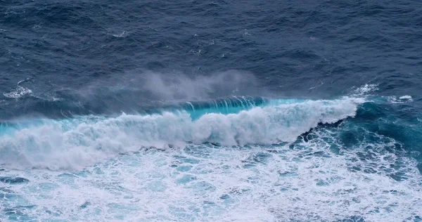 Waves Atlantic Ocean Porto Moniz Madeira Island Portugal —  Fotos de Stock