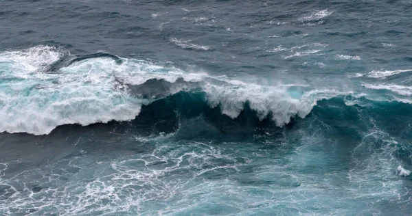 Хвилі Атлантичному Океані Порту Моніз Острів Мадейра Португалія — стокове фото