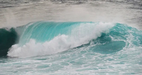 Waves Atlantic Ocean Porto Moniz Madeira Island Portugal — Stockfoto