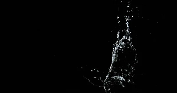 Взрыв Брызги Воды Черном Фоне — стоковое фото