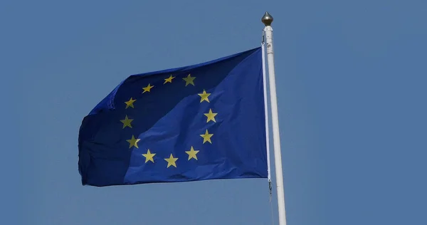 European Flag Waving Wind — Stock Photo, Image