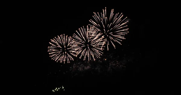 Fireworks Deauville Normandy — Stock Photo, Image