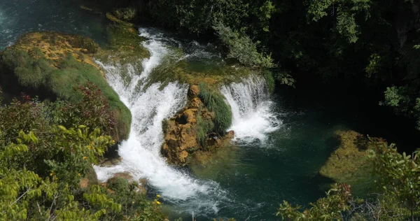 Водоспад Природний Парк Крка Поблизу Сібеника Дамалії Хорватія — стокове фото