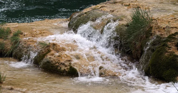 Cascada Río Parque Natural Krka Cerca Sibenik Damaltia Croacia — Foto de Stock