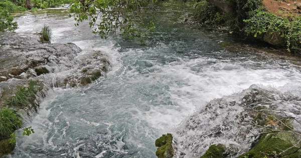 Cascada Río Parque Natural Krka Cerca Sibenik Damaltia Croacia —  Fotos de Stock