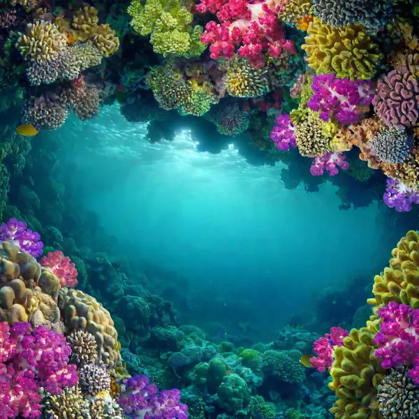 Renkli Mercan Resif Sualtı Sahne — Ücretsiz Stok Fotoğraf
