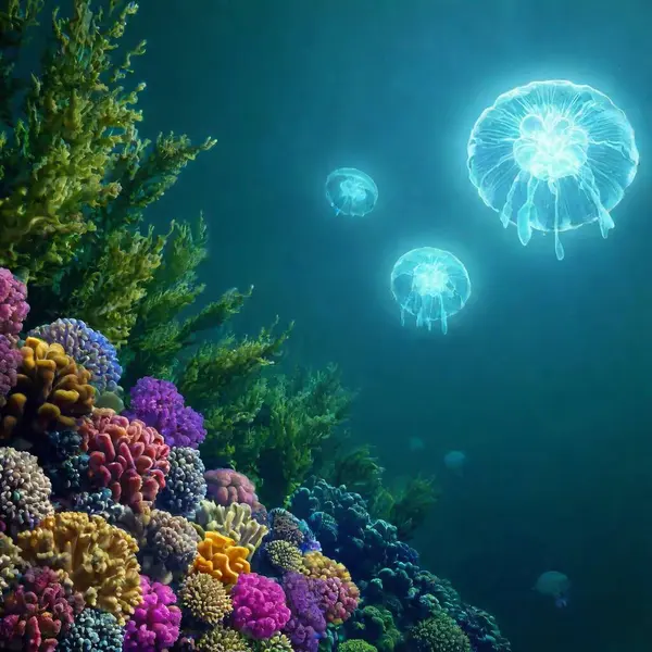 Akvaryumdaki Denizanası — Ücretsiz Stok Fotoğraf