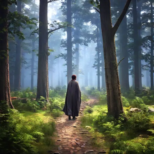 Fantasy Forest Fog Fantasy Illustration Fantasy Landscape — 무료 스톡 포토
