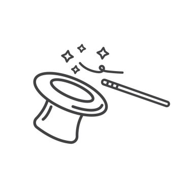 sihirli simge konsept tasarım şablonu ağı