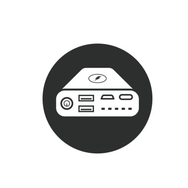 power bank icon vector design template web