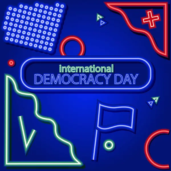 stock vector world map day. democracy day.