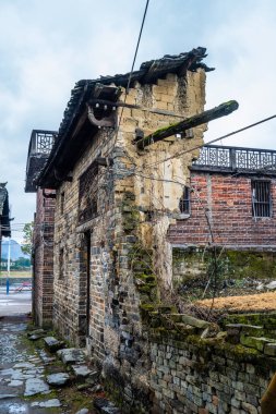 Retro Village Sokak Manzarası Nostaljik Çin Kırsal Büyüsünü Çağırıyor
