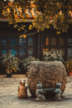 Kunming Yunnan 'daki Yeşil Göl Parkı Klasik Fotoğrafları