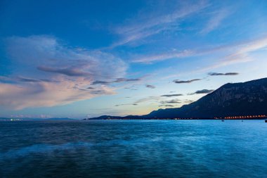 Dianchi Gölü 'nün Yunnan' daki Shoreline 'in Günbatımı Fotoğrafı