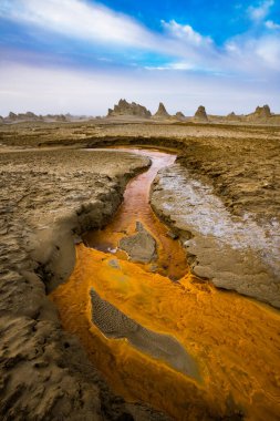 Haixi Qinghai Çin 'deki Lenghu Eboliang Yardang Landform