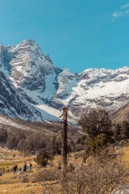 Büyük Sichuan Ganzi Dağları Kış Manzarası Fotoğrafçılığı