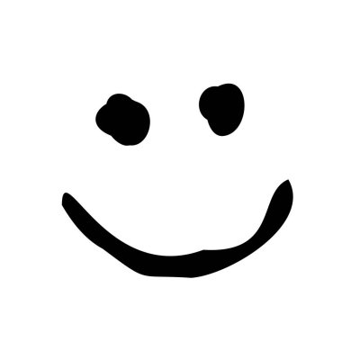 Gülümsemeyi ifade eden bir emoji tasarımı.