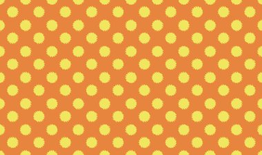 El yapımı bir polka nokta arkaplanı. Tasarım sıcak ve davetkar. Turuncu, sarı, kahverengi, bej..
