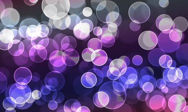 Parlak daireleri olan bir arka plan. Tasarım parlak ve şenlik.bule, açık mavi, gökyüzü mavi, mor.