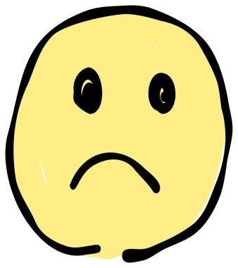 Elle çizilmiş sorgulama suratı. Basit ve şirin sarı tabanlı bir tasarımı var. Çeşitli sahneler için şık ve çok yönlü.