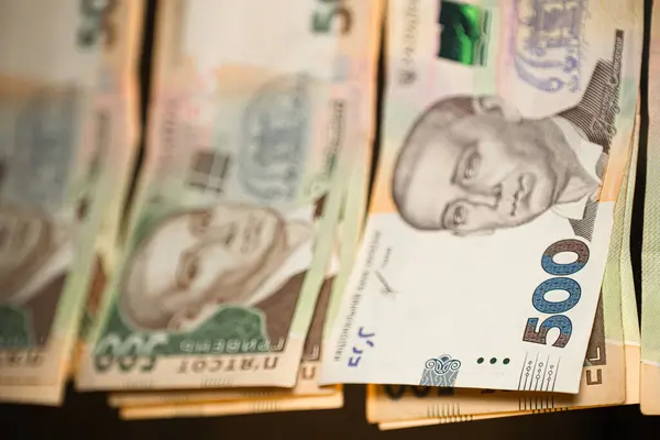 Ukrayna 500 Hryvnia banknotunun yakın görüntüsü